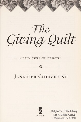 Cover of The Giving Quilt