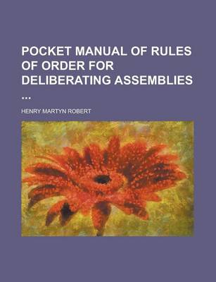 Book cover for Pocket Manual of Rules of Order for Deliberating Assemblies