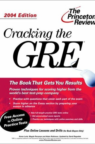 Cover of Pr: Cracking the Gre 2004