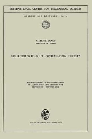 Cover of Selected Topics in Information Theory