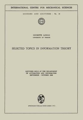 Cover of Selected Topics in Information Theory