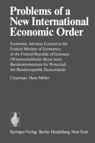 Cover of Problems of a New International Economic Order