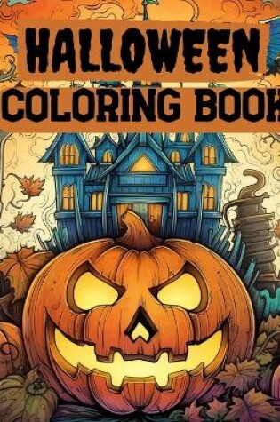 Cover of Halloween Coloring Book For Kids