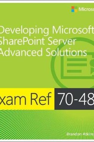 Cover of Exam Ref 70-489: Developing Microsoft SharePoint Server Advanced Solutions