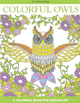 Book cover for Colorful Owls Adult Coloring Book