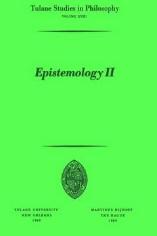 Cover of Epistemology II