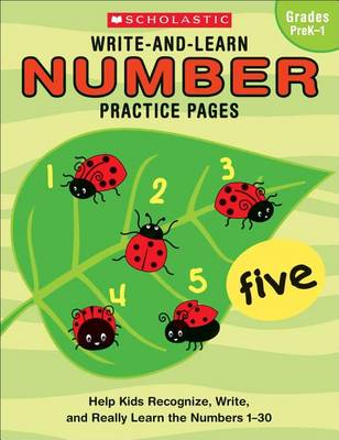 Book cover for Write-And-Learn Number Practice Pages