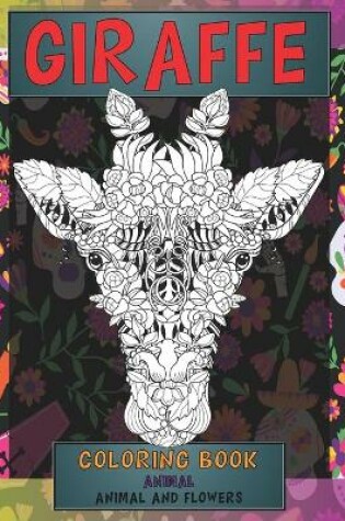 Cover of Coloring Book Animal and Flowers - Animals - Giraffe