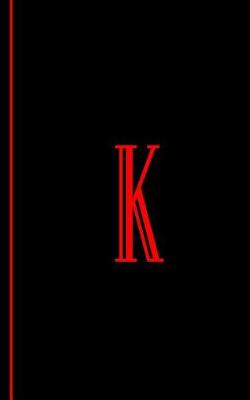 Book cover for Monogram Letter K Journal