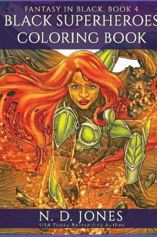 Cover of Black Superheroes Coloring Book