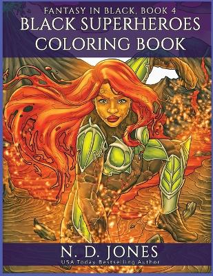 Book cover for Black Superheroes Coloring Book