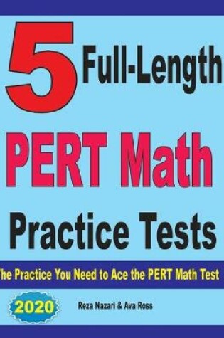 Cover of 5 Full-Length PERT Math Practice Tests