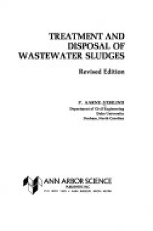 Cover of Treatment and Disposal of Wastewater Sludge