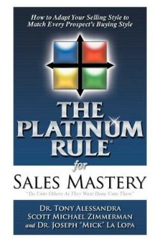 Cover of The Platinum Rule for Sales Mastery Hardback Book