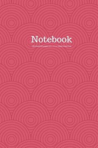 Cover of Notebook 100 Sheet/200 Pages 8.5 X 11 In.-Wide Ruled-Pink