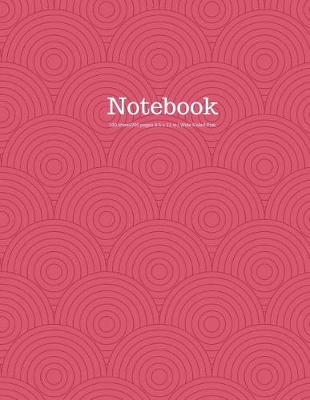 Book cover for Notebook 100 Sheet/200 Pages 8.5 X 11 In.-Wide Ruled-Pink