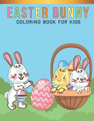 Book cover for Easter bunny coloring book For Kids