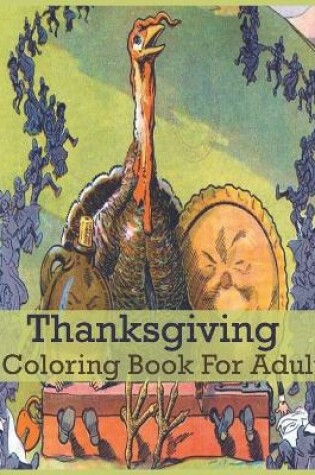 Cover of Thanksgiving Coloring book For Adult