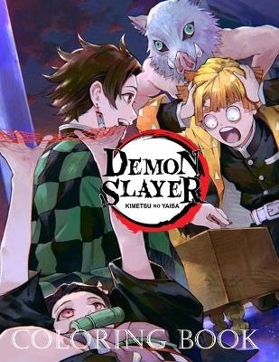 Book cover for Demon Slayer Coloring Book