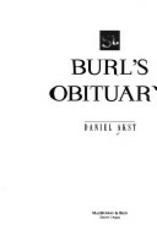 Cover of St. Burls Obituary