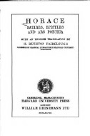 Cover of Satires