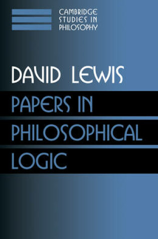 Cover of Papers in Philosophical Logic: Volume 1