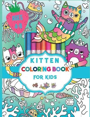 Book cover for Kitten Coloring Book for Kids Ages 4-8