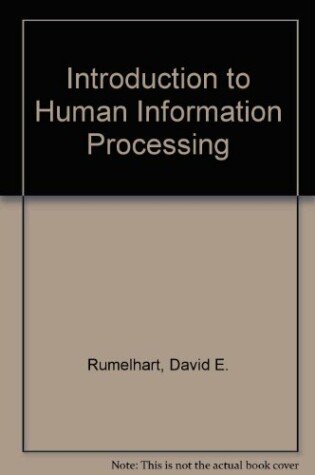 Cover of Introduction to Human Information Processing