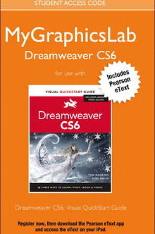 Cover of MyGraphicsLab Access Code Card with Pearson eText for Dreamweaver CS6