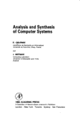 Cover of Analysis and Synthesis of Computer Systems