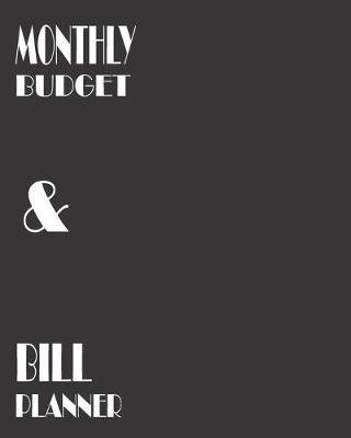 Book cover for Monthly Budget and Bill Planner