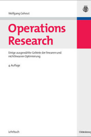 Cover of Operations Research