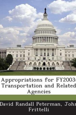 Cover of Appropriations for Fy2003