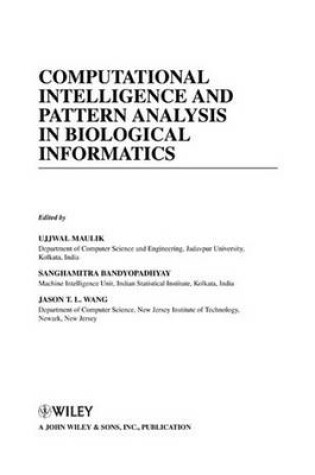 Cover of Computational Intelligence and Pattern Analysis in Biology Informatics