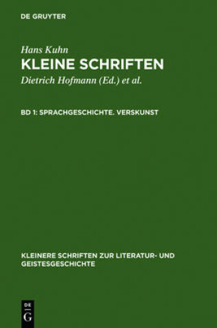 Cover of Sprachgeschichte. Verskunst