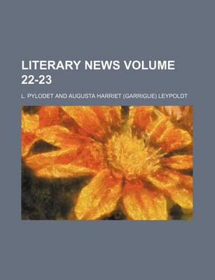 Book cover for Literary News Volume 22-23