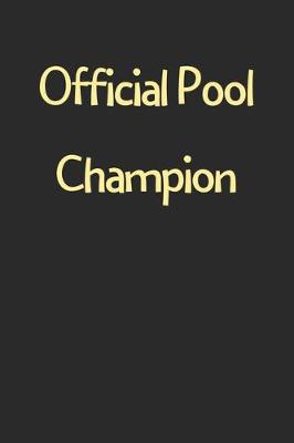 Book cover for Official Pool Champion