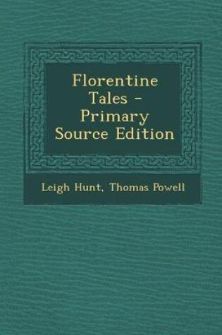 Cover of Florentine Tales - Primary Source Edition