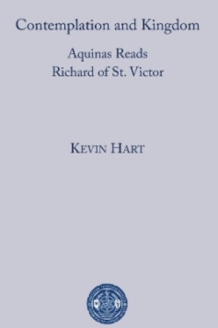 Cover of Contemplation and Kingdom