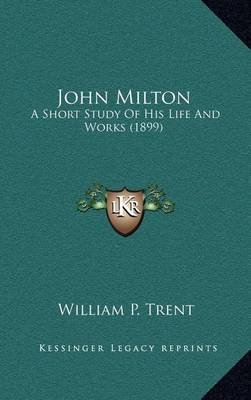 Book cover for John Milton