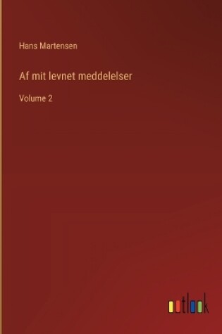 Cover of Af mit levnet meddelelser