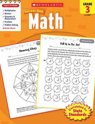 Book cover for Scholastic Success with Math: Grade 3 Workbook