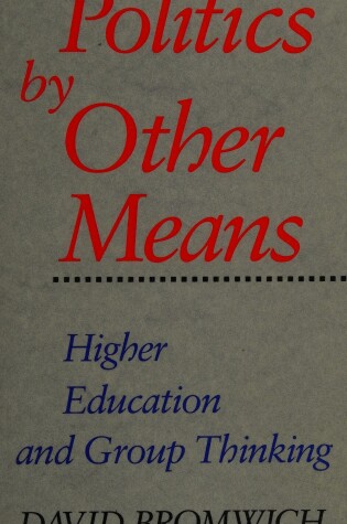 Cover of Politics by Other Means