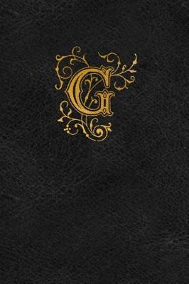 Book cover for Old English Monogram Journal - Letter G