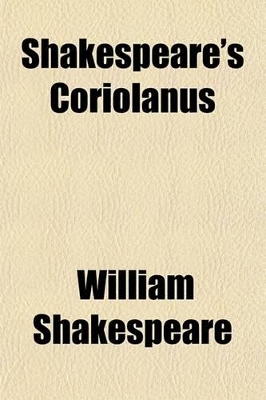 Book cover for Shakespeare's Coriolanus