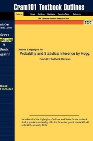 Cover of Studyguide for Probability and Statistical Inference by Tanis, Hogg &, ISBN 9780131464131