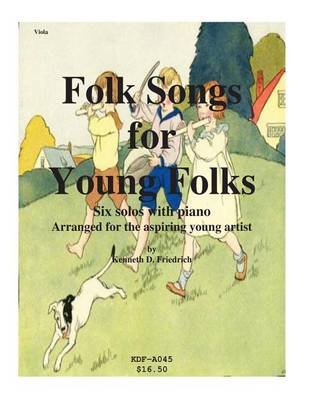 Book cover for Folk Songs for Young Folks - viola and piano