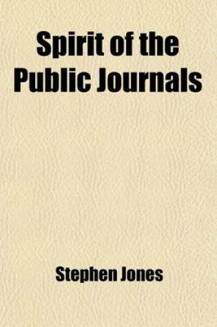 Cover of Spirit of the Public Journals Volume 3
