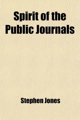 Book cover for Spirit of the Public Journals Volume 3