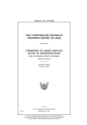 Book cover for The Comptroller General's progress report on Iraq